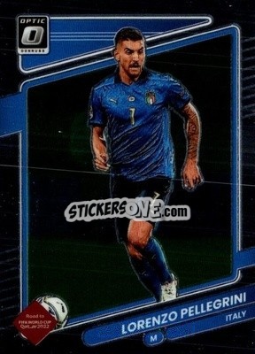 Sticker Lorenzo Pellegrini - Donruss Soccer Road to Qatar 2021-2022 n. 80o - Panini