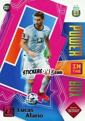 Sticker Lucas Alario - Donruss Soccer Road to Qatar 2021-2022 n. 13pb - Panini