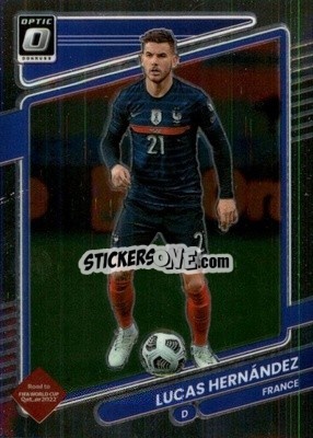 Sticker Lucas Hernandez - Donruss Soccer Road to Qatar 2021-2022 n. 59o - Panini