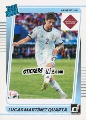 Sticker Lucas Martinez Quarta - Donruss Soccer Road to Qatar 2021-2022 n. 176 - Panini