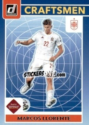 Sticker Marcos Llorente - Donruss Soccer Road to Qatar 2021-2022 n. 11c - Panini