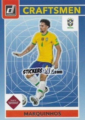 Sticker Marquinhos - Donruss Soccer Road to Qatar 2021-2022 n. 16c - Panini