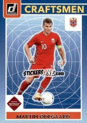 Sticker Martin Odegaard - Donruss Soccer Road to Qatar 2021-2022 n. 9c - Panini