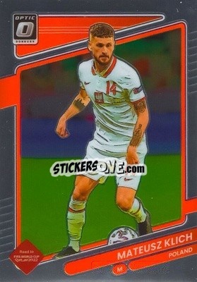 Sticker Mateusz Klich - Donruss Soccer Road to Qatar 2021-2022 n. 111o - Panini