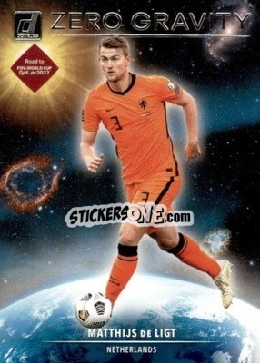 Sticker Matthijs de Ligt - Donruss Soccer Road to Qatar 2021-2022 n. 13zg - Panini