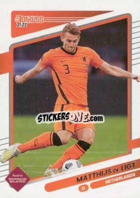 Sticker Matthijs de Ligt - Donruss Soccer Road to Qatar 2021-2022 n. 97 - Panini