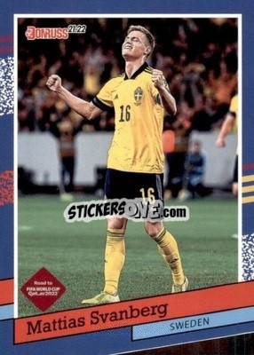 Sticker Mattias Svanberg - Donruss Soccer Road to Qatar 2021-2022 n. 19dt - Panini