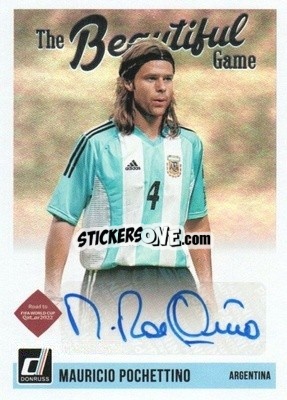 Sticker Mauricio Pochettino - Donruss Soccer Road to Qatar 2021-2022 n. BG-MPO - Panini