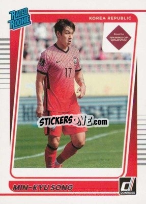 Sticker Min-kyu Song - Donruss Soccer Road to Qatar 2021-2022 n. 189 - Panini