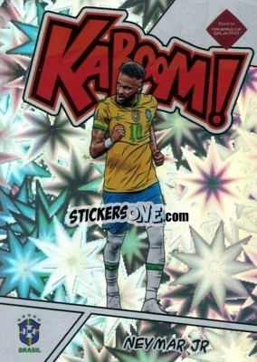 Sticker Neymar Jr - Donruss Soccer Road to Qatar 2021-2022 n. 10k - Panini