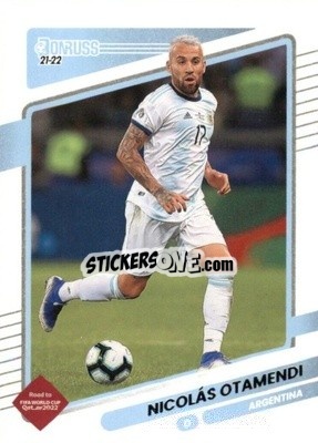 Sticker Nicolas Otamendi - Donruss Soccer Road to Qatar 2021-2022 n. 2 - Panini