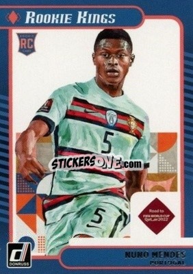 Sticker Nuno Mendes - Donruss Soccer Road to Qatar 2021-2022 n. 15rk - Panini