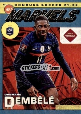 Sticker Ousmane Dembele - Donruss Soccer Road to Qatar 2021-2022 n. 6nm - Panini
