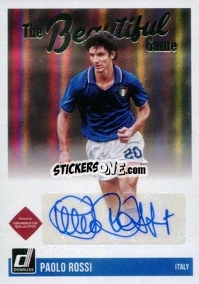 Sticker Paolo Rossi - Donruss Soccer Road to Qatar 2021-2022 n. BG-PR - Panini