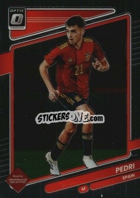 Sticker Pedri - Donruss Soccer Road to Qatar 2021-2022 n. 151o - Panini