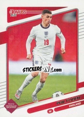 Sticker Phil Foden - Donruss Soccer Road to Qatar 2021-2022 n. 53 - Panini