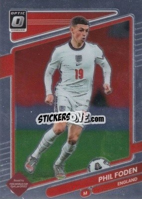 Sticker Phil Foden - Donruss Soccer Road to Qatar 2021-2022 n. 53o - Panini