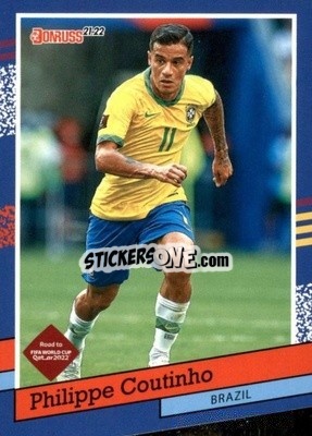 Sticker Philippe Coutinho - Donruss Soccer Road to Qatar 2021-2022 n. 5dt - Panini