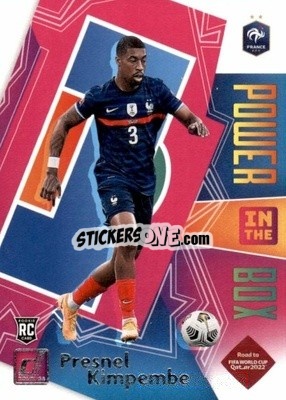 Sticker Presnel Kimpembe - Donruss Soccer Road to Qatar 2021-2022 n. 3pb - Panini