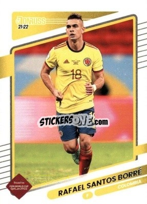 Sticker Rafael Santos Borre - Donruss Soccer Road to Qatar 2021-2022 n. 34 - Panini