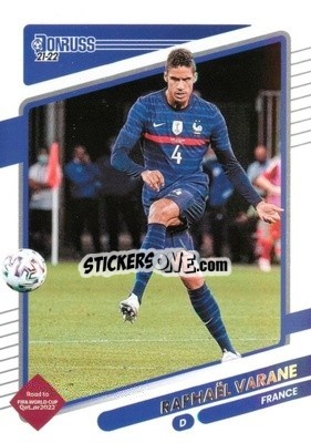 Sticker Raphael Varane - Donruss Soccer Road to Qatar 2021-2022 n. 63 - Panini