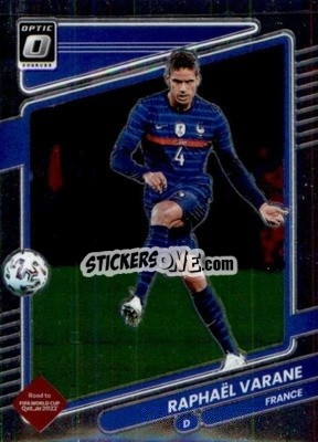Sticker Raphael Varane - Donruss Soccer Road to Qatar 2021-2022 n. 63o - Panini