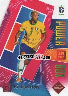Sticker Richarlison - Donruss Soccer Road to Qatar 2021-2022 n. 8pb - Panini
