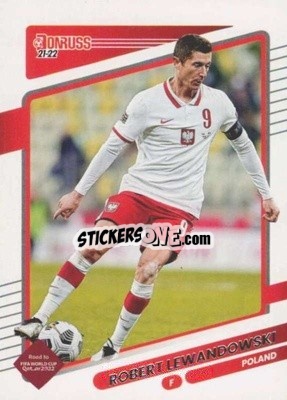 Sticker Robert Lewandowski - Donruss Soccer Road to Qatar 2021-2022 n. 108 - Panini