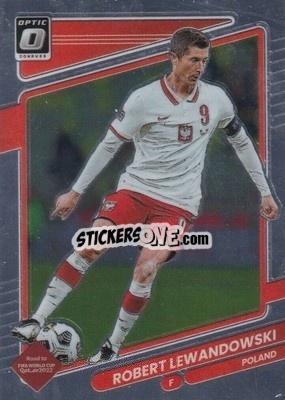 Sticker Robert Lewandowski - Donruss Soccer Road to Qatar 2021-2022 n. 108o - Panini