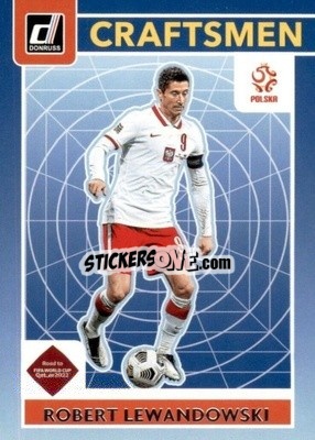 Sticker Robert Lewandowski - Donruss Soccer Road to Qatar 2021-2022 n. 4c - Panini