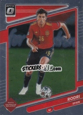 Sticker Rodri - Donruss Soccer Road to Qatar 2021-2022 n. 149o - Panini
