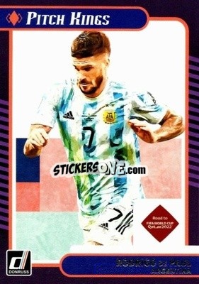 Sticker Rodrigo de Paul - Donruss Soccer Road to Qatar 2021-2022 n. 11pk - Panini