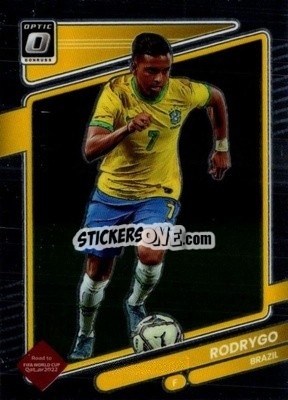 Sticker Rodrygo - Donruss Soccer Road to Qatar 2021-2022 n. 24o - Panini