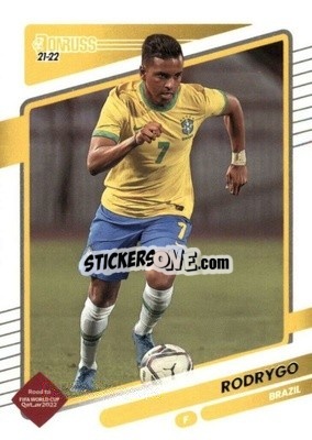 Sticker Rodrygo - Donruss Soccer Road to Qatar 2021-2022 n. 24 - Panini
