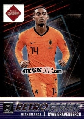 Sticker Ryan Gravenberch - Donruss Soccer Road to Qatar 2021-2022 n. 11rs - Panini
