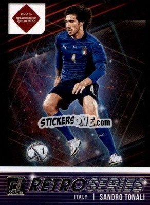 Sticker Sandro Tonali - Donruss Soccer Road to Qatar 2021-2022 n. 4rs - Panini