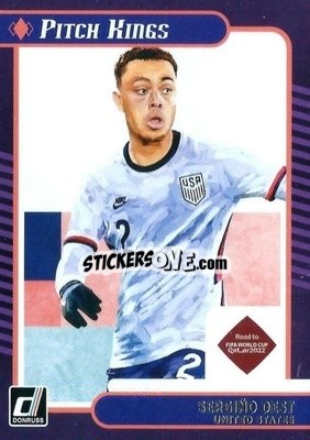 Sticker Sergino Dest - Donruss Soccer Road to Qatar 2021-2022 n. 14pk - Panini