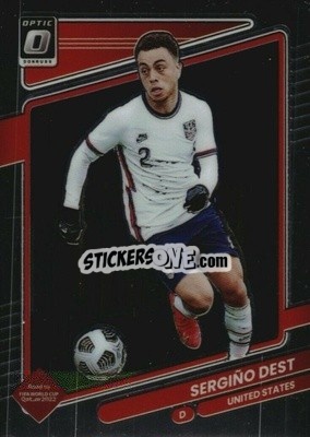 Sticker Sergino Dest - Donruss Soccer Road to Qatar 2021-2022 n. 162o - Panini