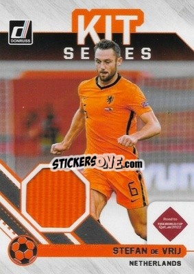 Sticker Stefan de Vrij - Donruss Soccer Road to Qatar 2021-2022 - Panini