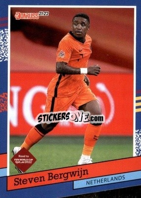 Sticker Steven Bergwijn - Donruss Soccer Road to Qatar 2021-2022 n. 4dt - Panini