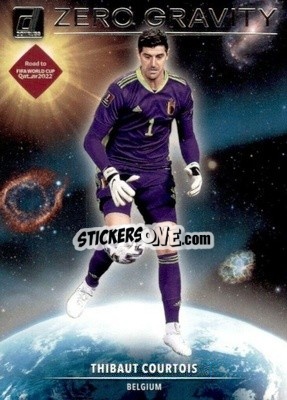 Sticker Thibaut Courtois - Donruss Soccer Road to Qatar 2021-2022 n. 17zg - Panini