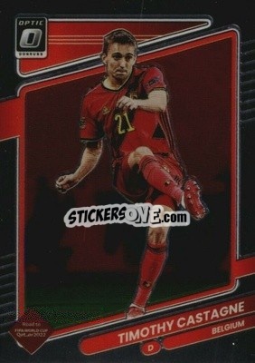 Sticker Timothy Castagne - Donruss Soccer Road to Qatar 2021-2022 n. 14o - Panini