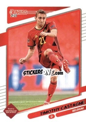 Sticker Timothy Castagne - Donruss Soccer Road to Qatar 2021-2022 n. 14 - Panini