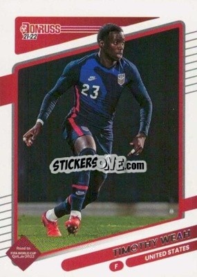 Sticker Timothy Weah - Donruss Soccer Road to Qatar 2021-2022 n. 163 - Panini