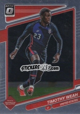 Sticker Timothy Weah - Donruss Soccer Road to Qatar 2021-2022 n. 163o - Panini