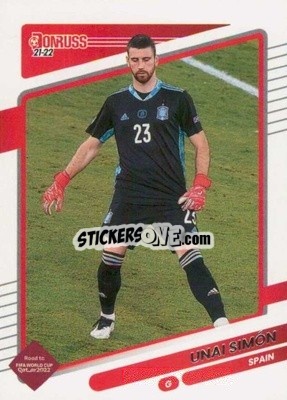 Sticker Unai Simon - Donruss Soccer Road to Qatar 2021-2022 n. 130 - Panini