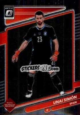 Sticker Unai Simon - Donruss Soccer Road to Qatar 2021-2022 n. 130o - Panini