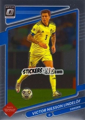 Sticker Victor Lindelof - Donruss Soccer Road to Qatar 2021-2022 n. 154o - Panini