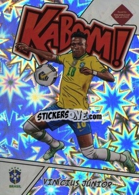 Sticker Vinicius Jr. - Donruss Soccer Road to Qatar 2021-2022 n. 3k - Panini