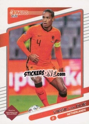 Sticker Virgil van Dijk - Donruss Soccer Road to Qatar 2021-2022 - Panini